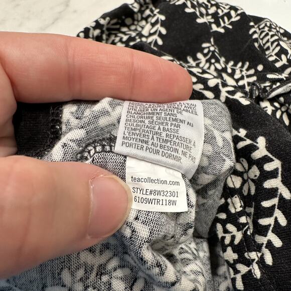 Tea Collection Black & Cream Patterned Tiered Dress - Picture 6 of 8